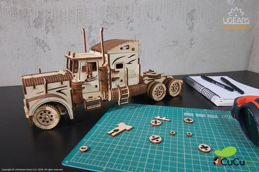 Camión semirremolque VM-03, kit de madera 3D