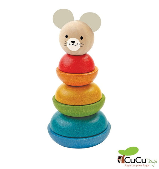 Stackable wooden mouse design