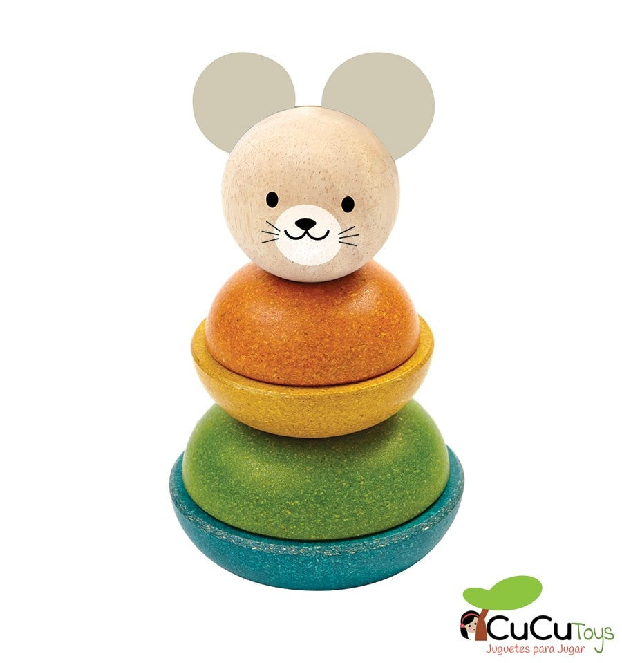 Stackable wooden mouse design