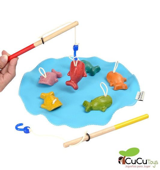 Fishing game, wooden toy