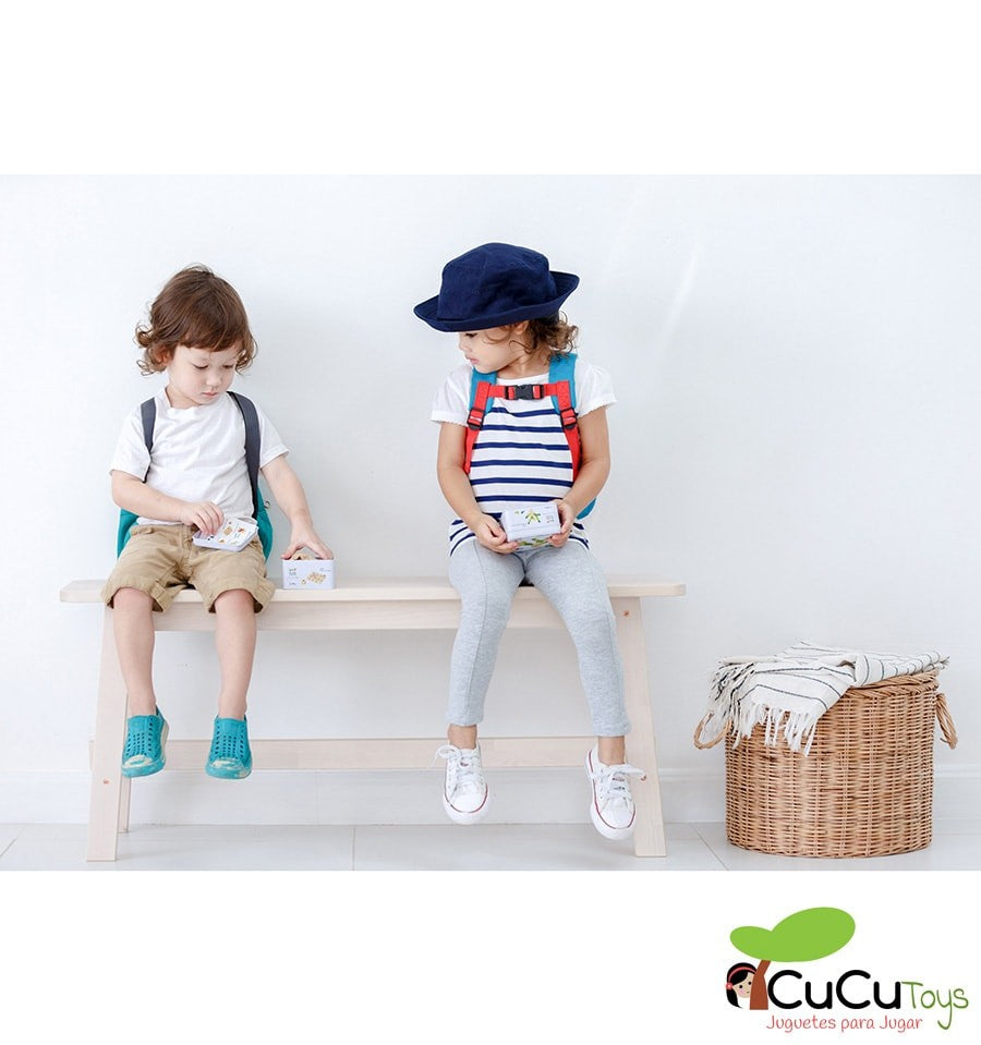 Lata Juego de memoria, juguete de madera