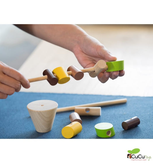 Stack the logs, skill toy