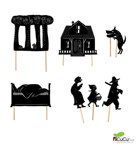 Sombras para o teatro da Chapeuzinho Vermelho