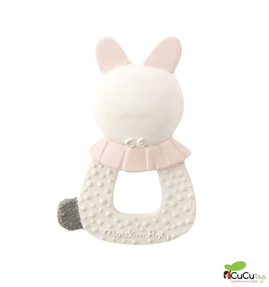 Natural rubber rabbit teether - After the rain