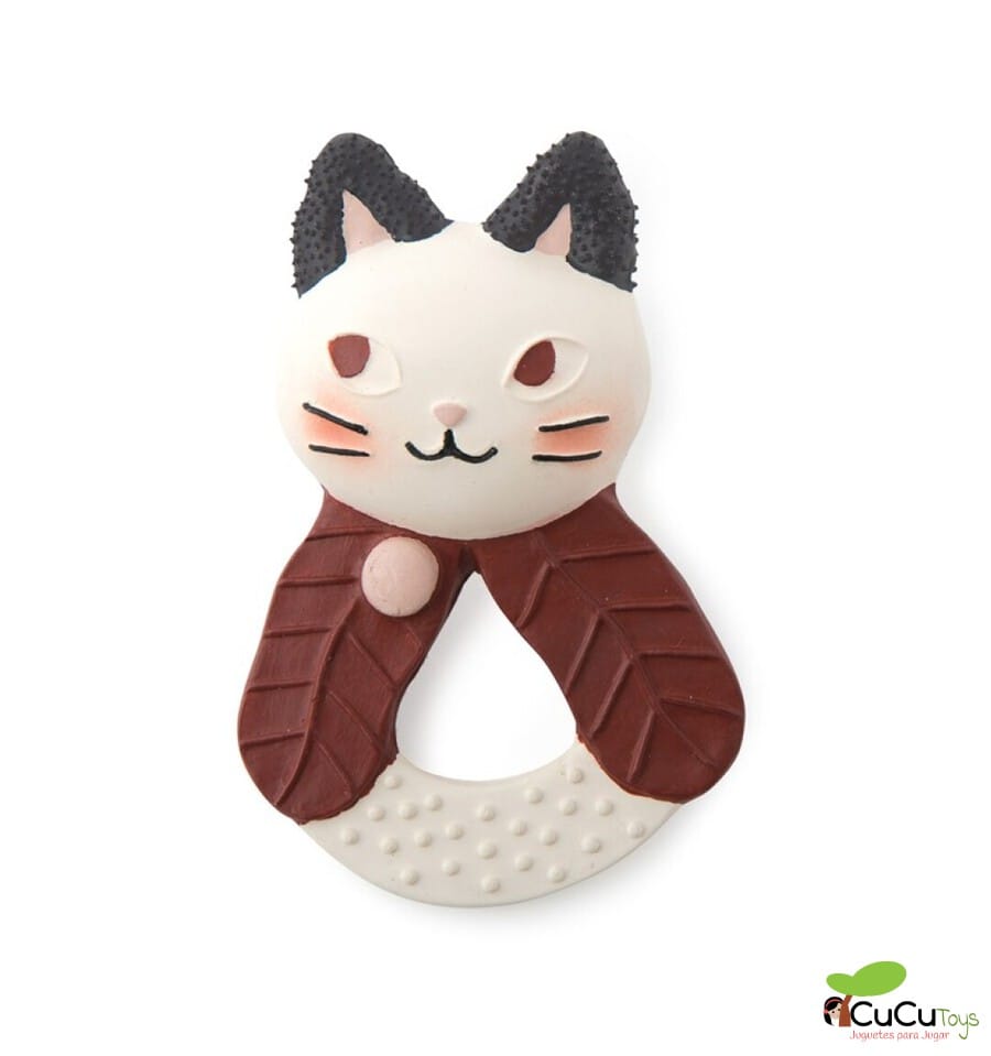 Natural rubber cat teether - After the rain