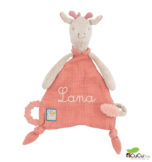 Porta-chupeta Girafa - Debaixo do meu Baobá