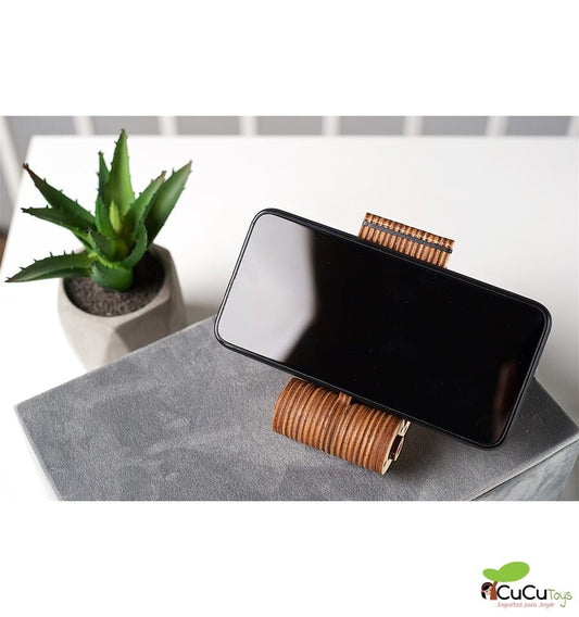 Mobile phone stand, 3D wooden kit
