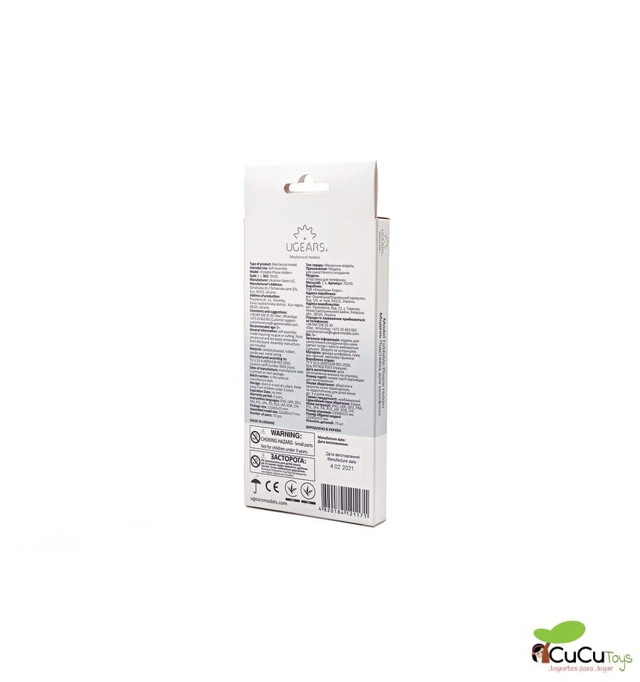 Suporte para celular, kit de madeira 3D