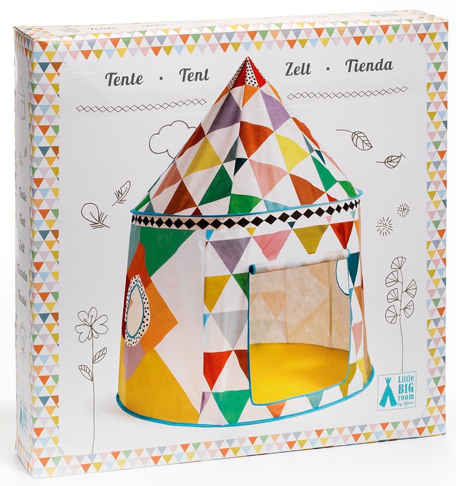 Casa de cabana de tecido multicolorido