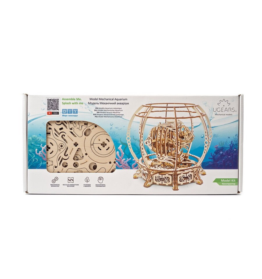 Acuario mecánico, kit de madera 3D