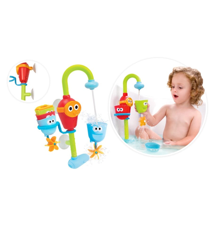 Grifo y vasitos divertidos, juguete de baño