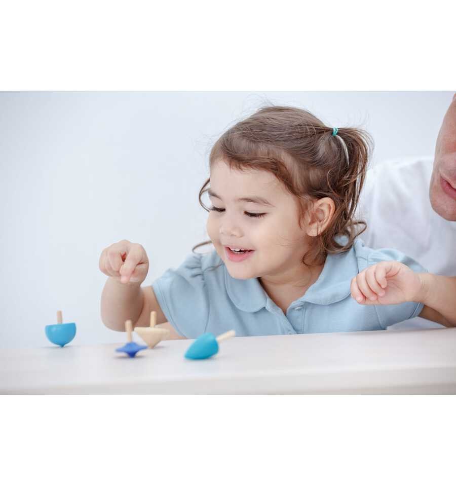 Caja de viaje de peonzas