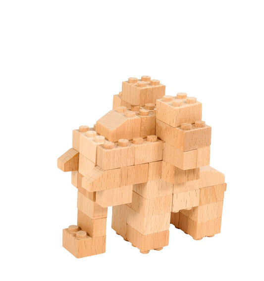 Brinquedo de construção de madeira Safari 4 em 1