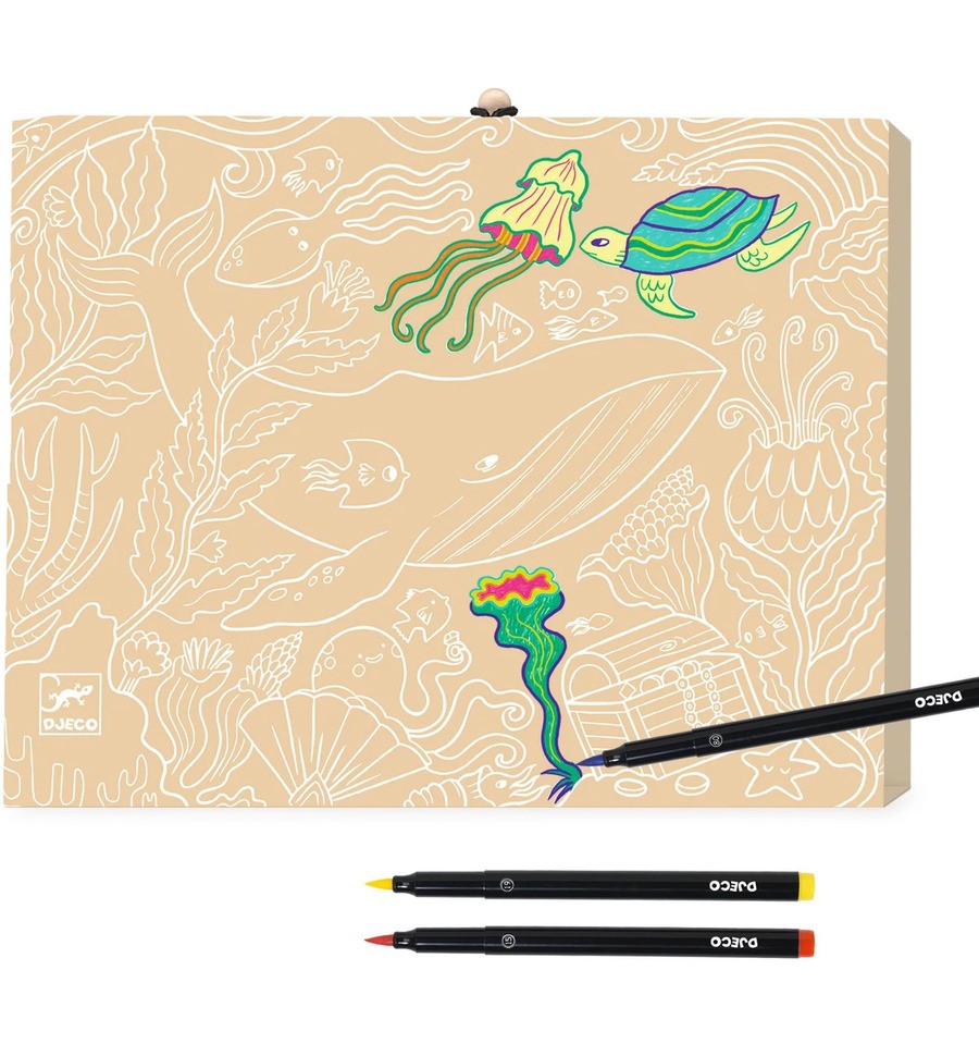 Minha primeira caixa de marcadores de pincel