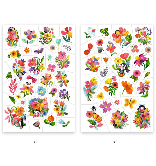 Tatuagens de decalque Aquaflores