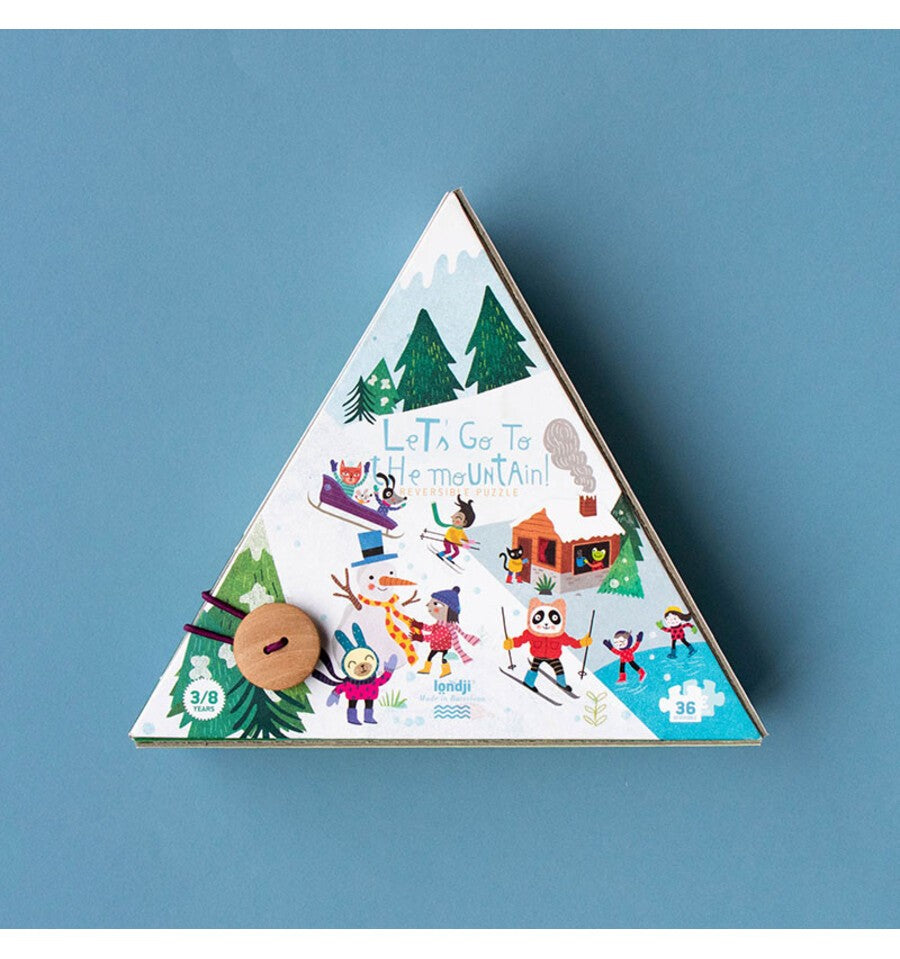 Let's go to the mountain, 36-piece reversible puzzle