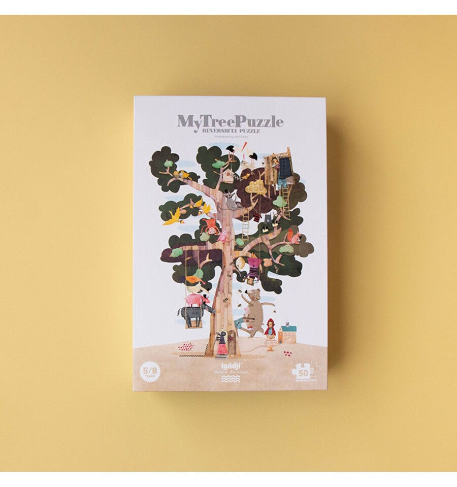 My Tree, Puzzle silueta y reversible de 50 piezas