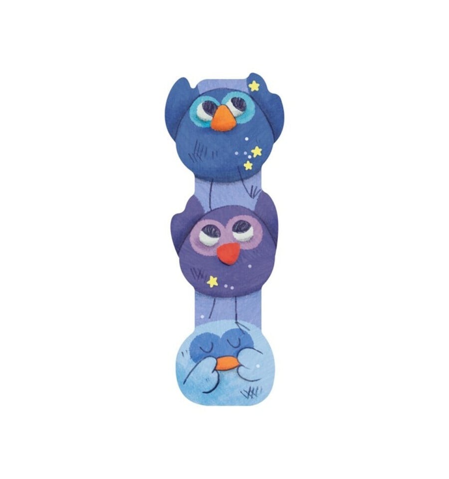 Letra I de madeira azul