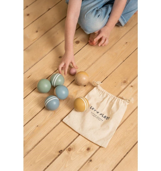 Conjunto de petanca, brinquedo de madeira