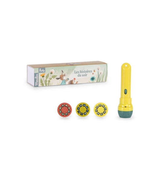 Flashlight-projector stories of Trois Petits Lapins