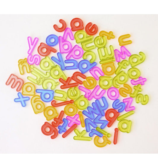 Topiludo: Letras Minúsculas Translúcidas (78 peças)