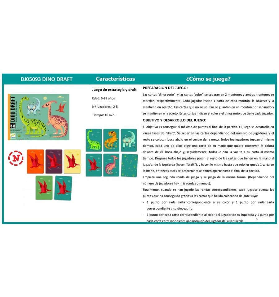 Dino Draft, card game