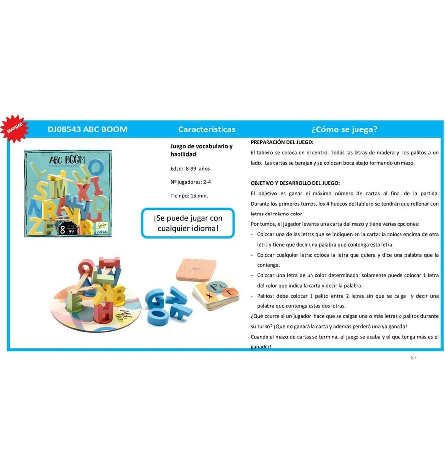 ABC Boom, board game