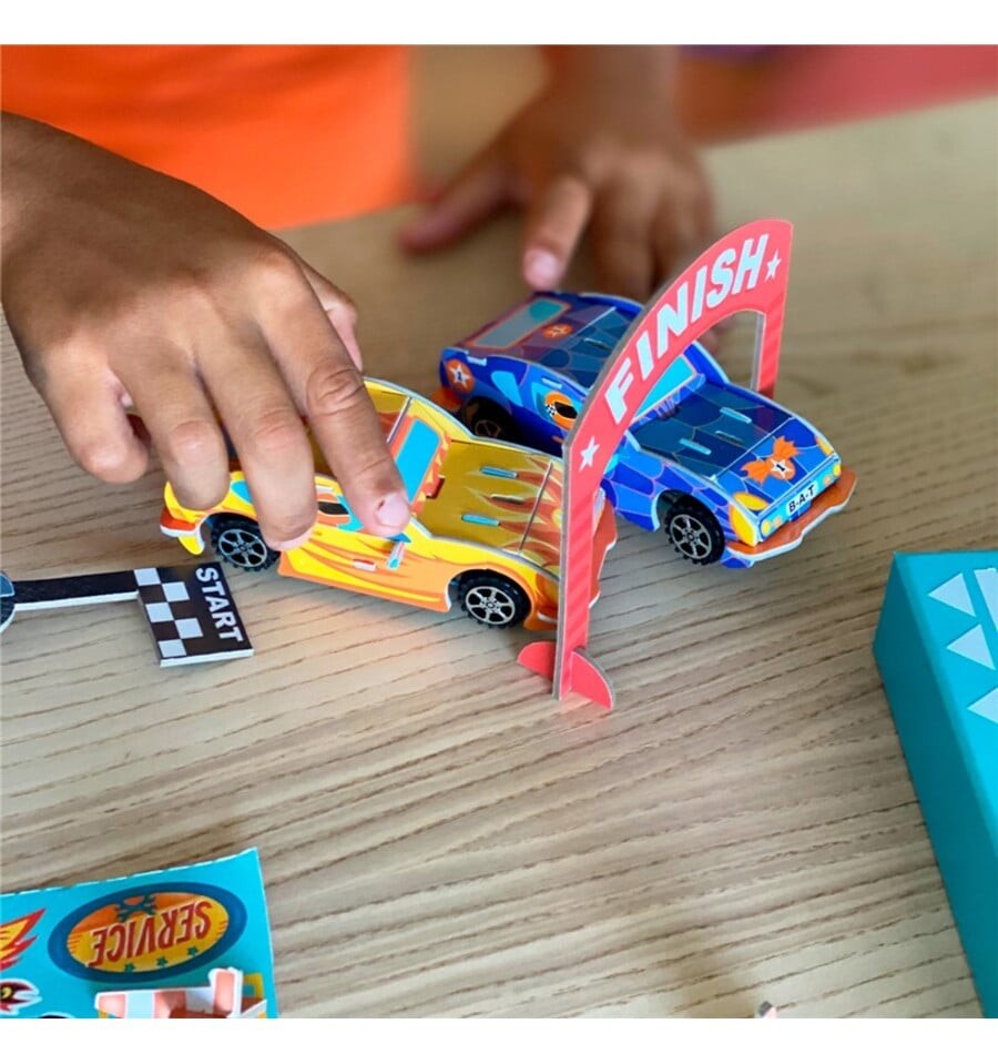 Crie seus próprios carros de corrida retrô com fricção