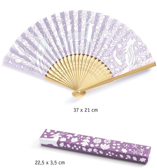 Ventilador DIY com estojo para colorir