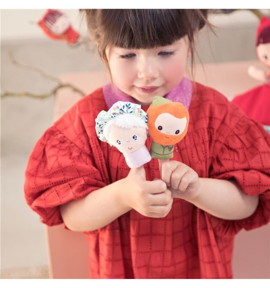 Fantoches de dedo da Chapeuzinho Vermelho