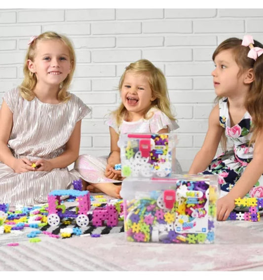 Meli - Basic Constructor Pastel Travel Box Blocks, 250 pcs