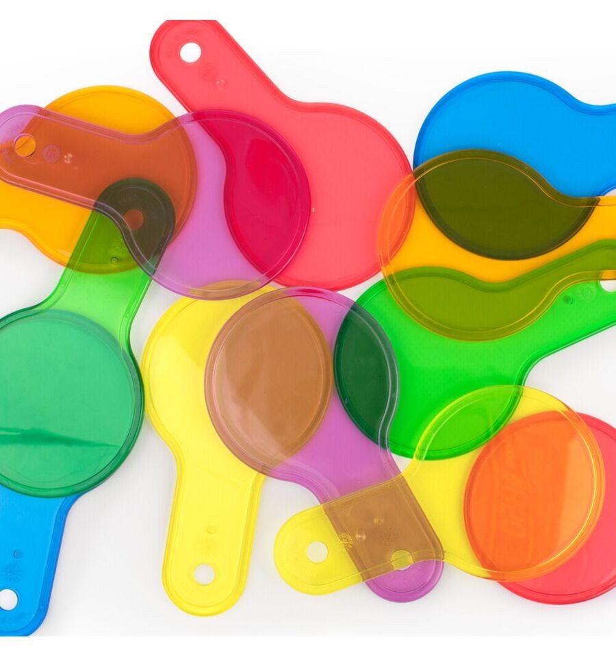 Paletas translúcidas coloridas