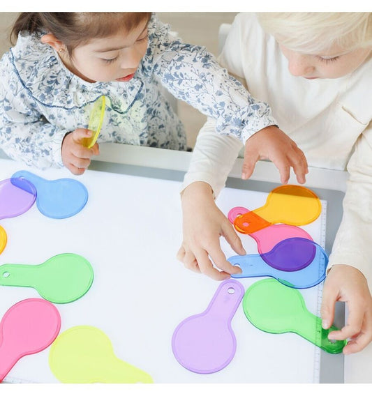 Paletas translúcidas coloridas