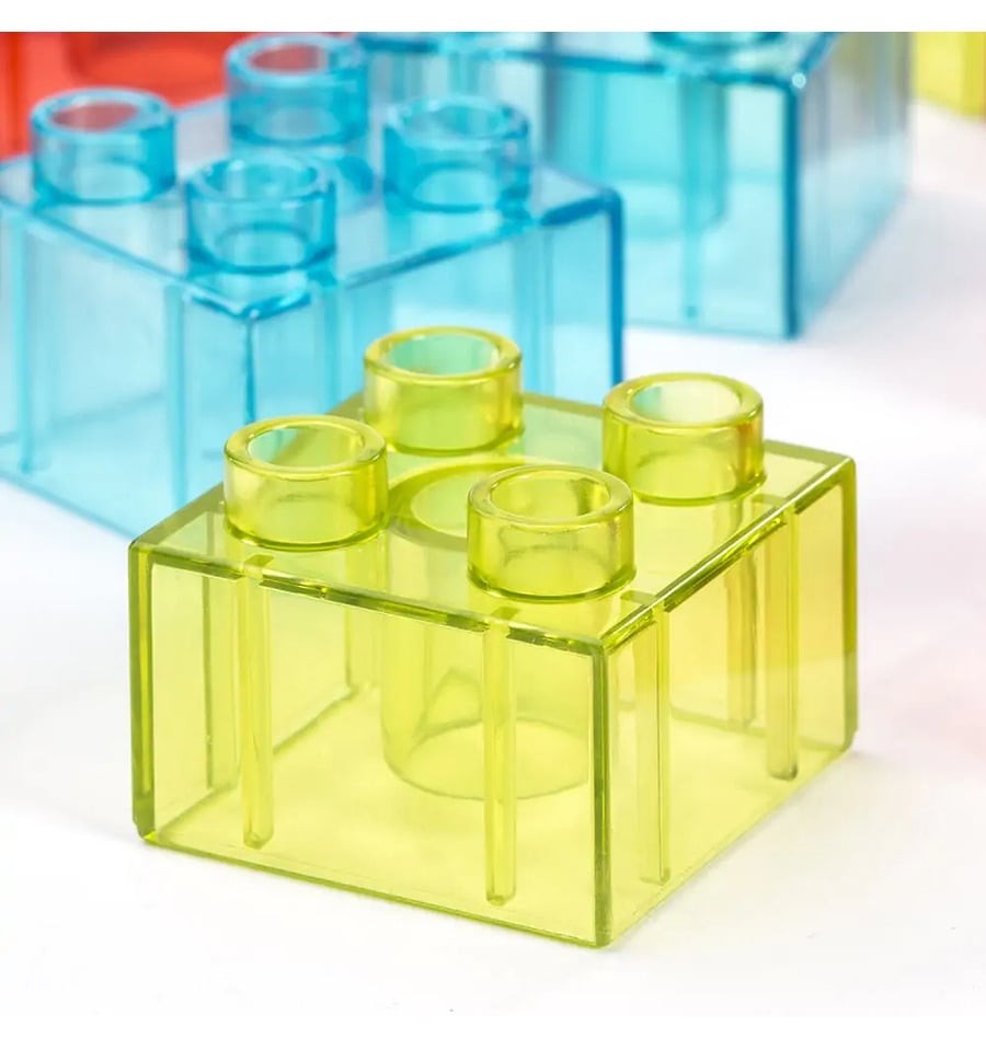 Blocos translúcidos de cor