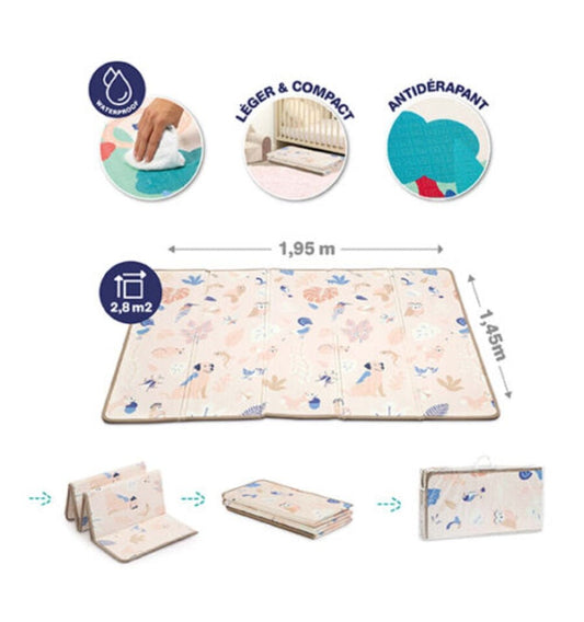 Reversible folding mat