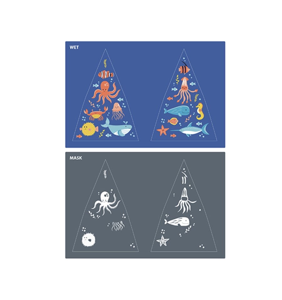 Guarda-chuva marinho de cor média que muda de cor