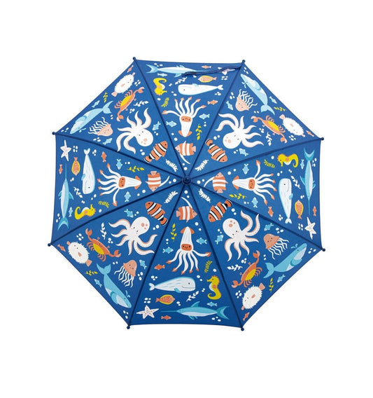 Paraguas mediano del mar que cambia de color