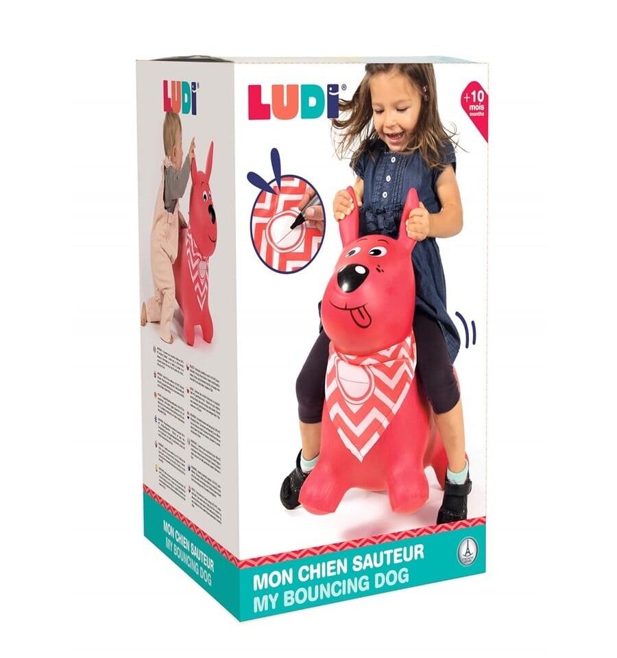 Mi perro saltarín rosa