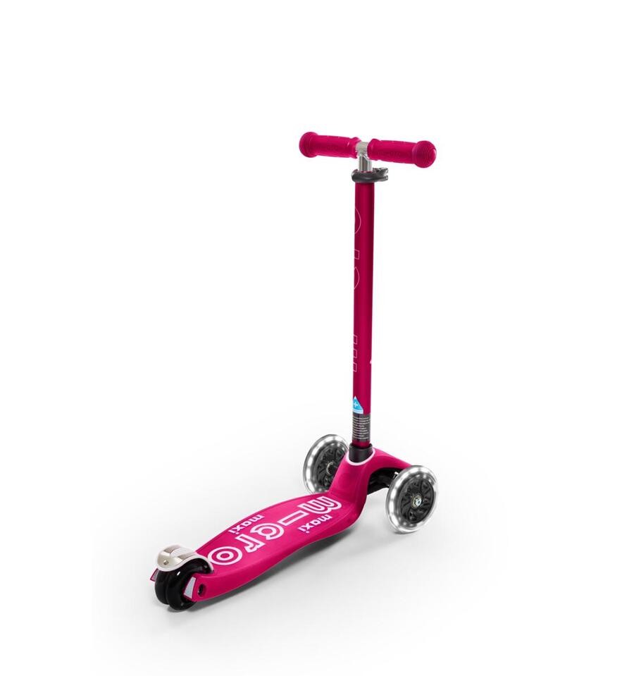 Patinete Maxi Deluxe Led Rosa