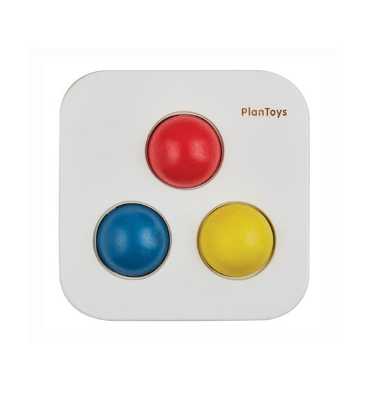 Fittable bump and drop, wooden toy