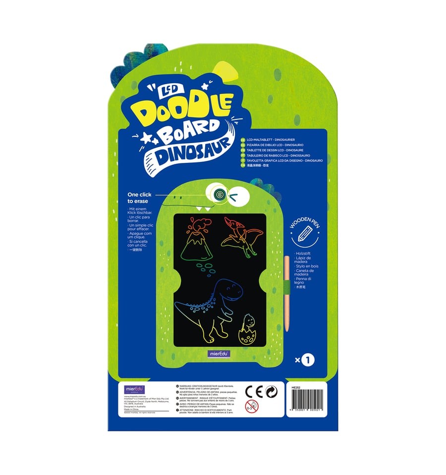 Prancheta LCD de dinossauro