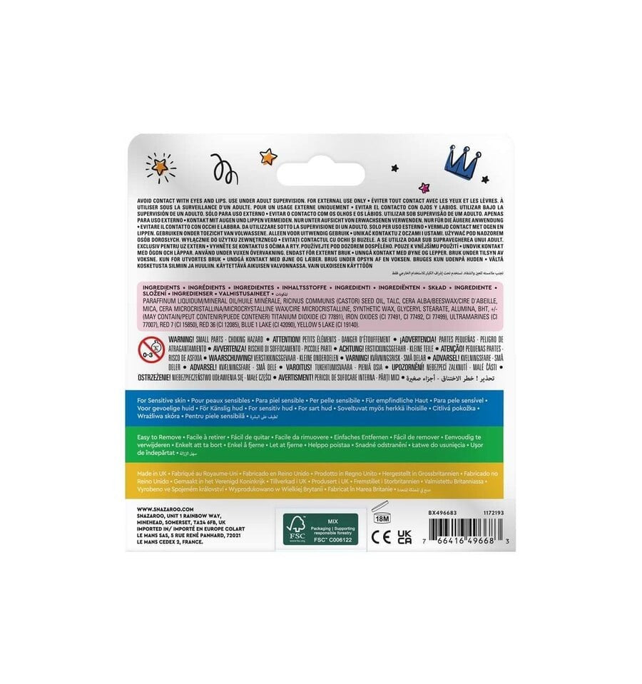 Pack of 12 makeup waxes