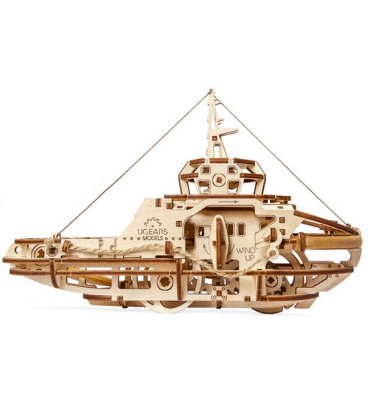 Barco remolcador, kit de madera 3D