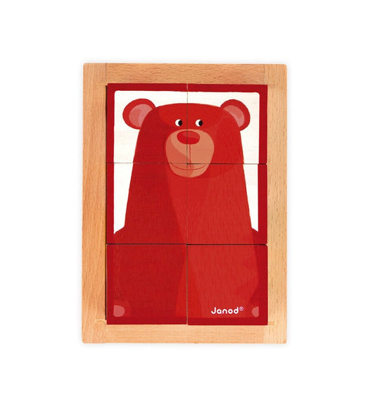 Set of 6 Zigolos Forest Cubes in a Wooden Box