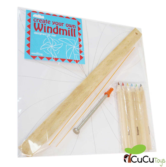 Molino de Viento para diseñar, juguete creativo
