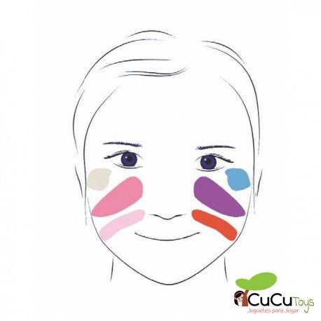 Makeup case 6 colors: Sweet