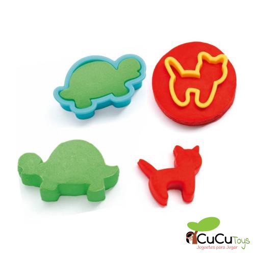 Set of plasticine and molds