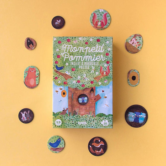 Mon petit Pommier, puzzle reversible árbol