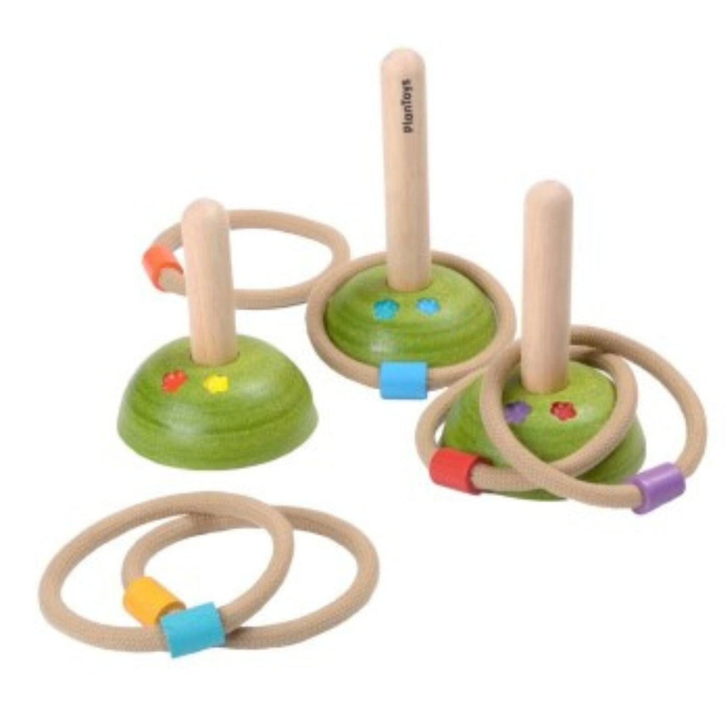 Arremesso de argolas, um brinquedo ecológico