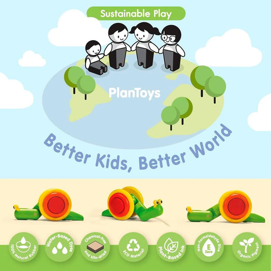 Snail ride, wooden drag